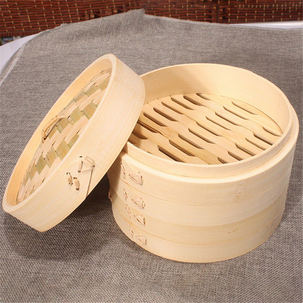 Steamer Bamboo Set - Alat Masak Set Perlengkapan Dapur Bambu,