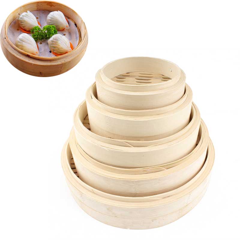 Steamer Bamboo Set - Keranjang Steamer bambu, rak pengukus, pengukus