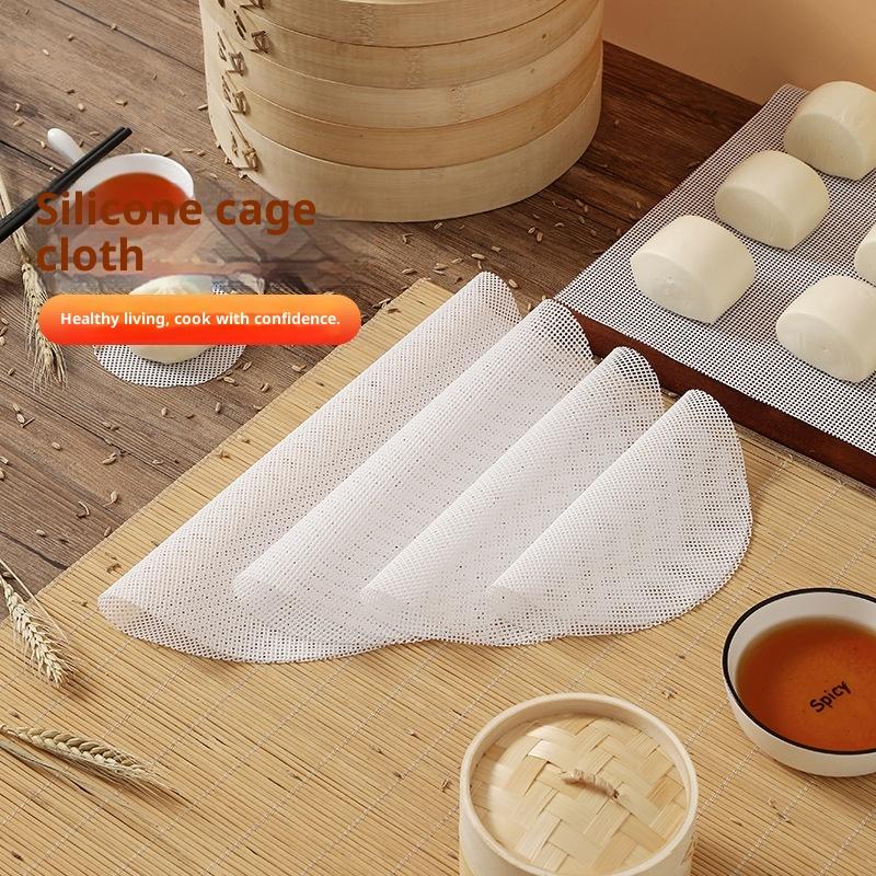 Steamer Bamboo Set - 3 Buah/Set Alas Pengukus Silikon Anti