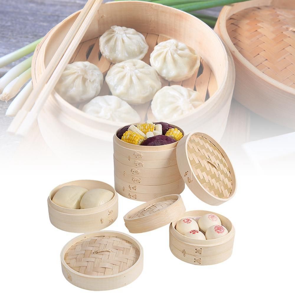 Steamer Bamboo Set - Set Perlengkapan Masak Pangsit Cina dengan