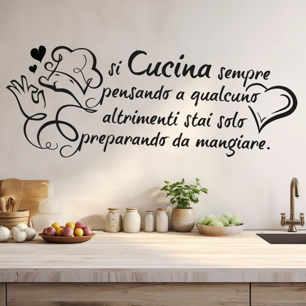 Home Cooking Quotes - Stiker Dinding Kutipan Cinta Masakannya dari