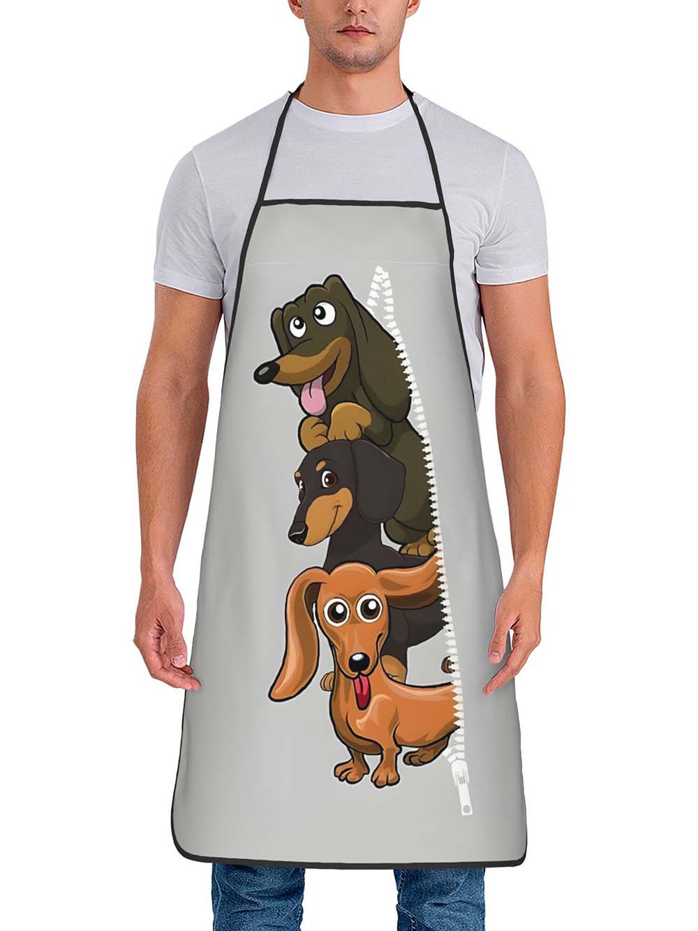 Home Cooking Dog Food - 1 Buah Celemek Dapur Motif Anjing