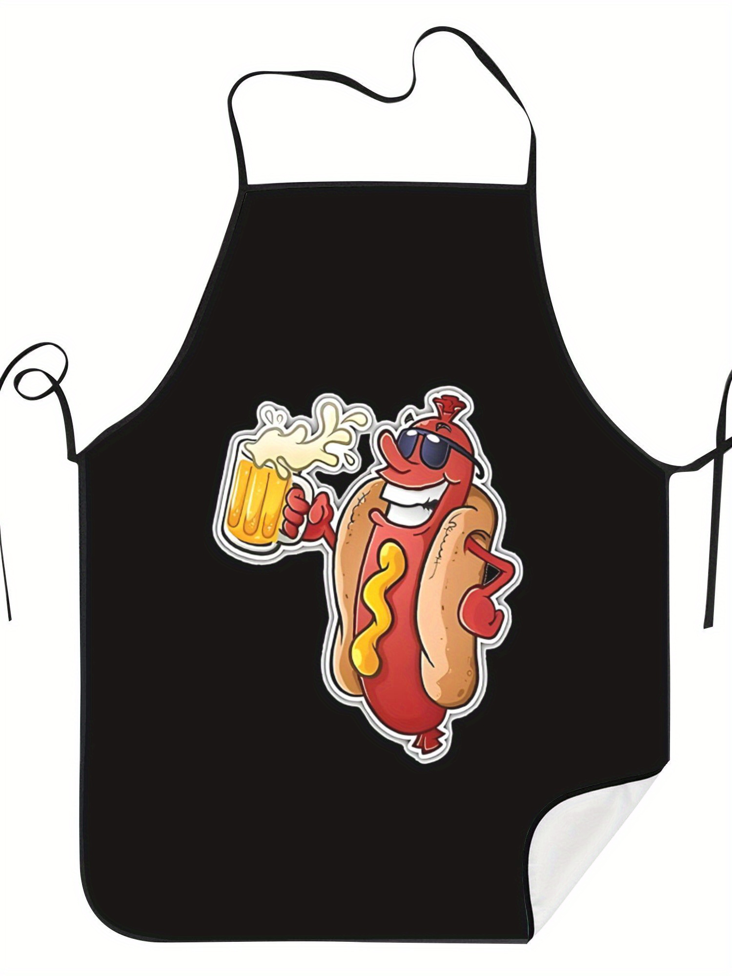 Home Cooking Dog Food - Celemek Cetak Pola Hot Dog, Celemek