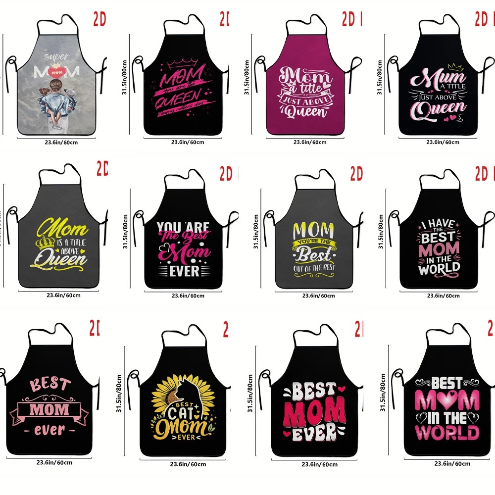 Home Cooking Queen - Apron Hadiah Hari Ibu, Cetakan Ibu