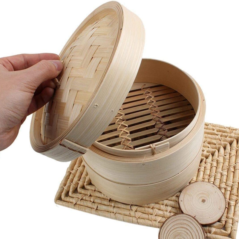 Steamer bambu 2 tingkat 8 inci - Steamer Bamboo Set ulasan dan harga