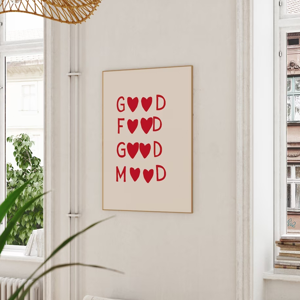 Poster lukisan kanvas cetak se - Home Cooking Quotes ulasan dan harga