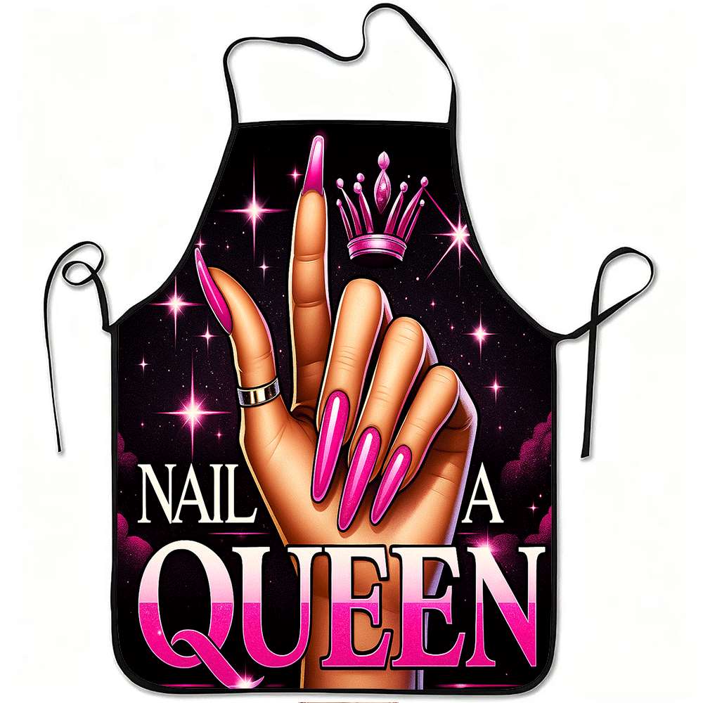 1 Apron Bertema Seni Kuku yang - Home Cooking Queen ulasan dan harga