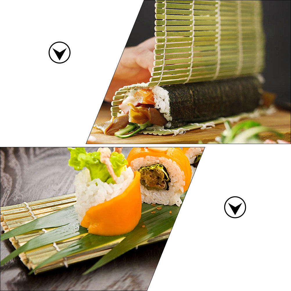 3Pcs Alas Pembuat Sushi Bambu, - Sushi Mat Bamboo ulasan dan harga