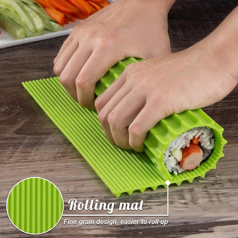 Alat Pembuat Sushi Silikon Imi - Sushi Mat Bamboo ulasan dan harga