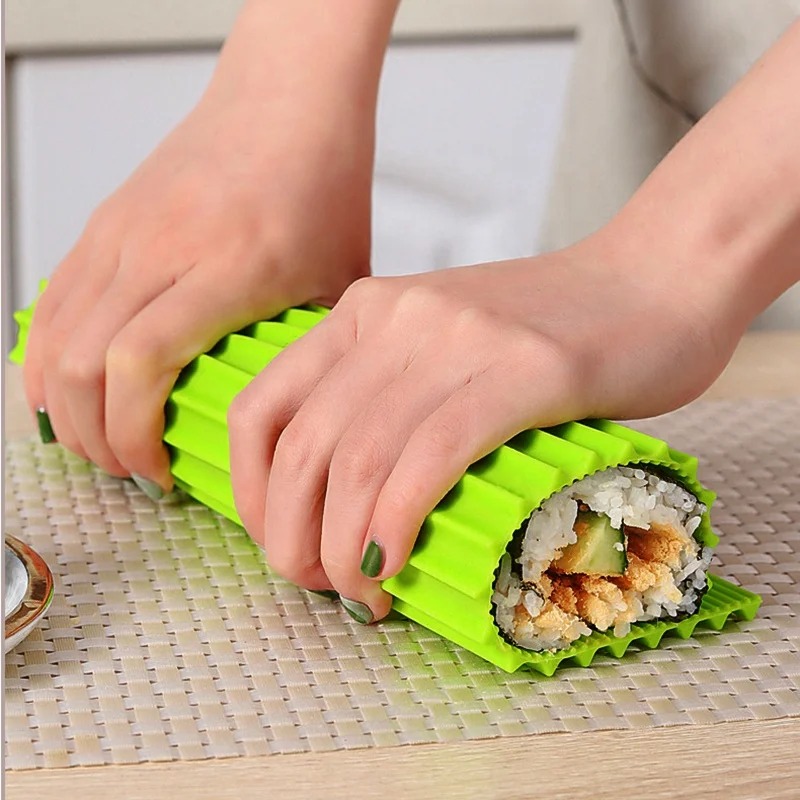Alat Pembuat Sushi Silikon Imi - Sushi Mat Bamboo ulasan dan harga