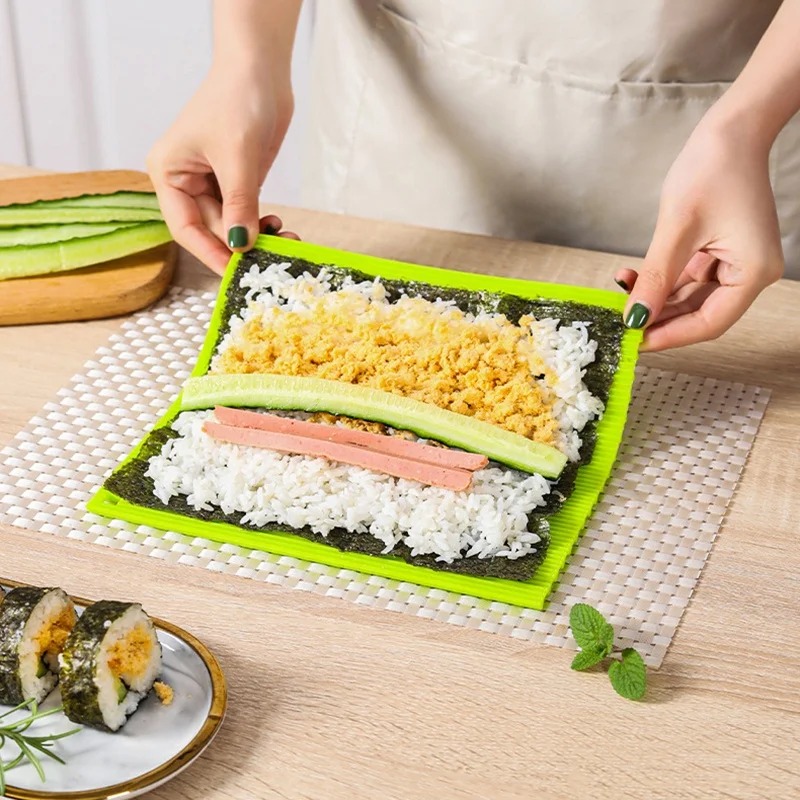 Alat Pembuat Sushi Silikon Imi - Sushi Mat Bamboo ulasan dan harga