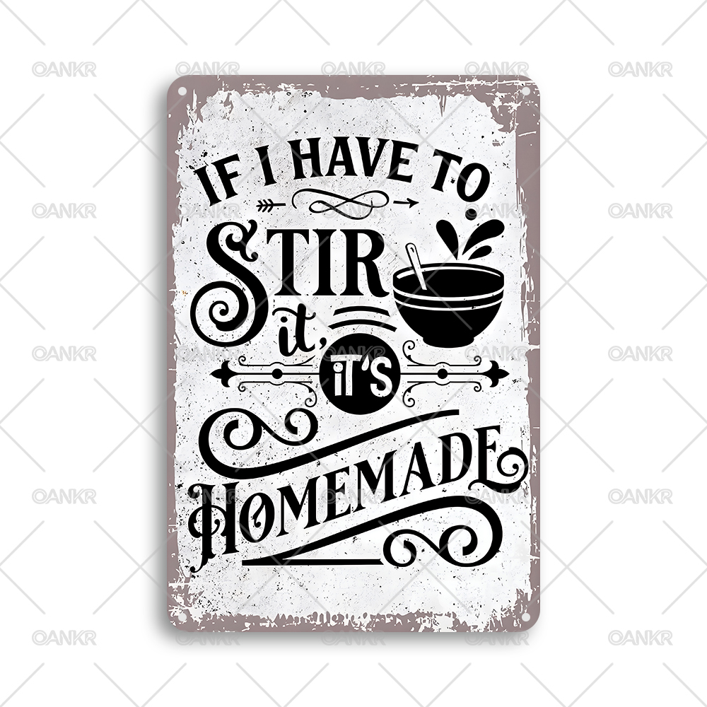 Papan Logam Vintage dengan Kut - Home Cooking Quotes ulasan dan harga