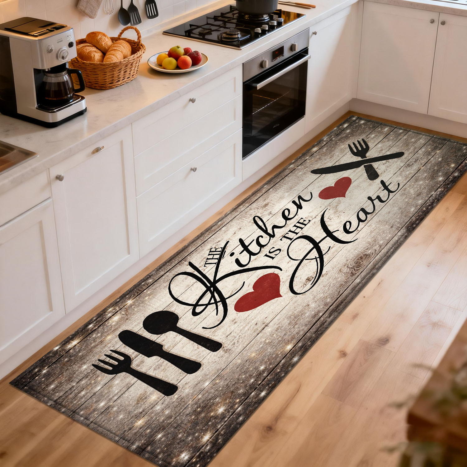 Karpet Dapur Kayu Rustic denga - Home Cooking Quotes ulasan dan harga