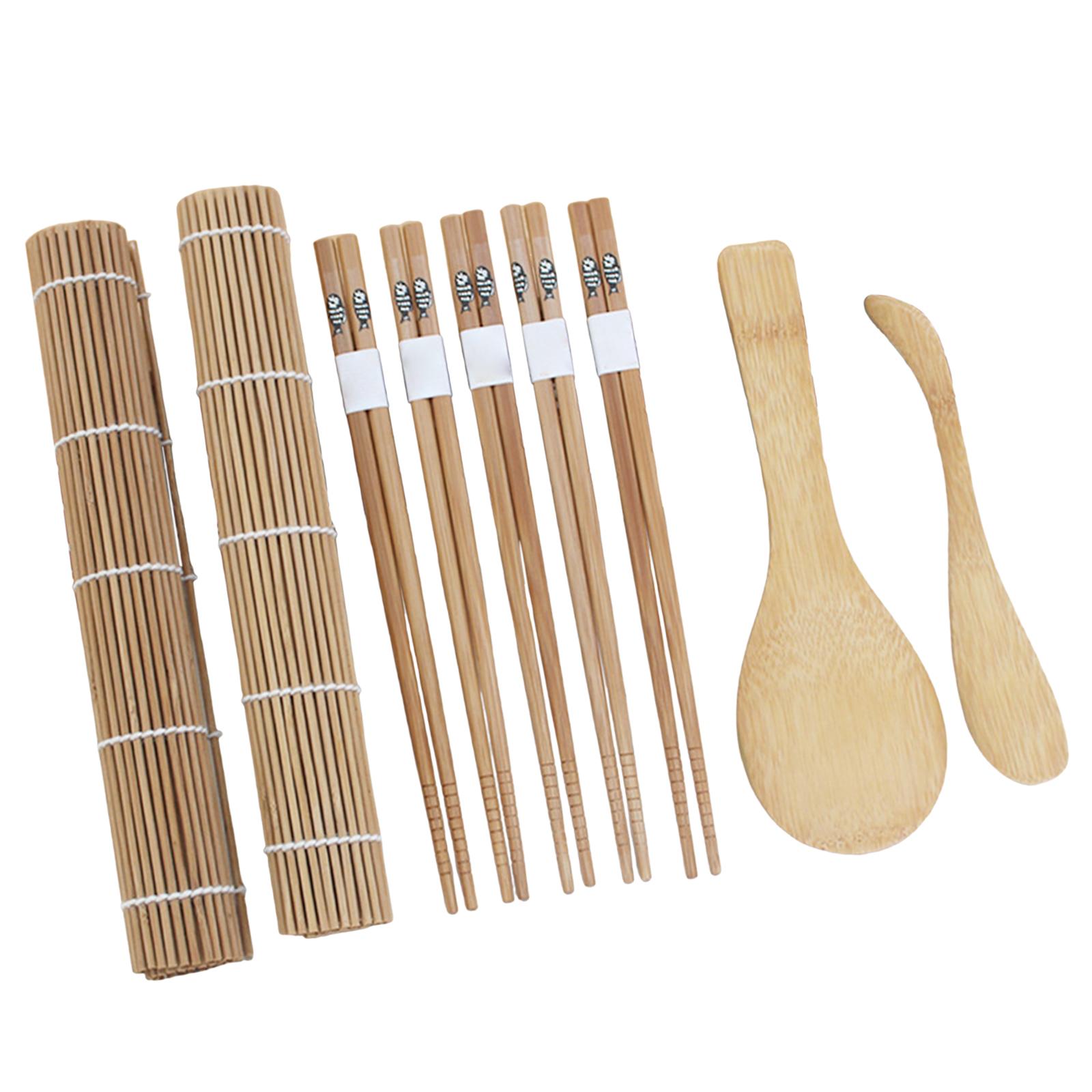 9 Buah Set Pembuat Sushi dari  - Sushi Mat Bamboo ulasan dan harga