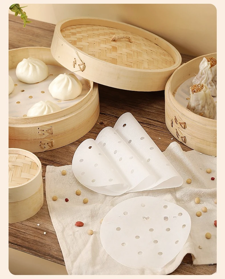 100Pcs Kertas Kukus Sekali Pak - Steamer Bamboo Set ulasan dan harga
